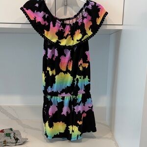 Vibrant Rainbow Kids One Piece Short Romper
